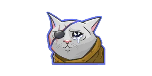 Sticker Sad Cat