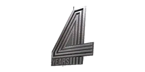 Charm 4 Years Silver