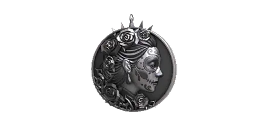 Charm Dia de Muertos Silver