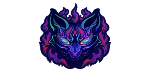 Sticker Shadow Kitsune Color