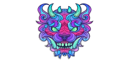 Sticker Demonic Beast Color