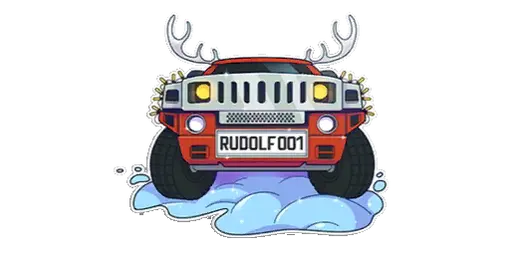 Sticker Rudolf
