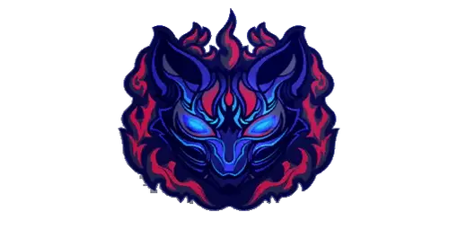 Sticker Shadow Kitsune