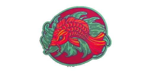 Sticker Koi