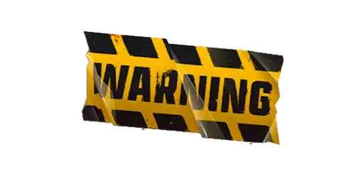 Sticker Warning