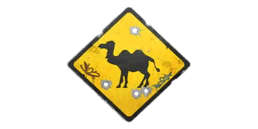 Sticker Camel Sign