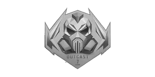 Sticker Outcast Silver