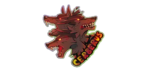 Sticker Hound of Hades Color