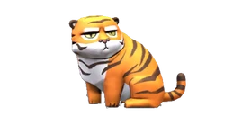 Charm Grumpy Tiger