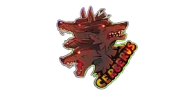 Sticker Hound of Hades Color