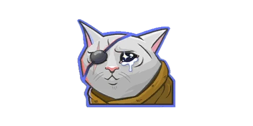 Sticker Sad Cat