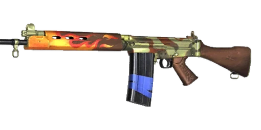 FN FAL Charred Wood
