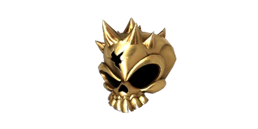 Charm Gold Skull