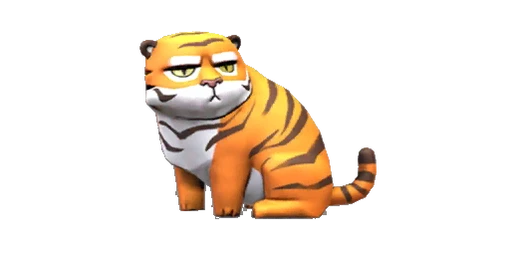 Charm Grumpy Tiger