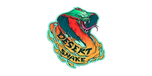 Sticker Desert Snake Color
