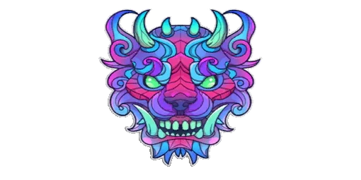 Sticker Demonic Beast Color