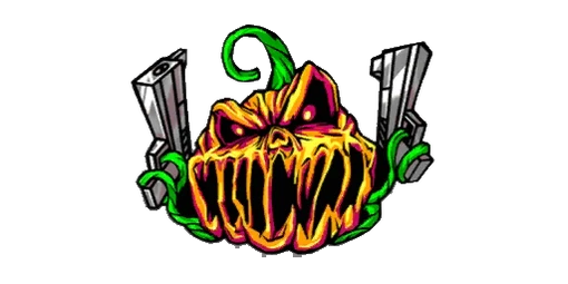 Sticker Gangsta Pumpkin