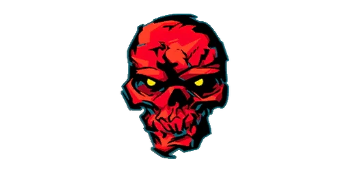Sticker Crimson Skull Swap