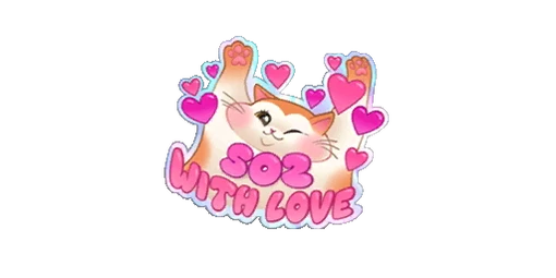Sticker Love Paws Color