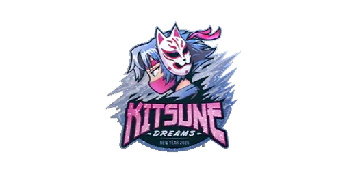 Sticker Kitsune Dreams