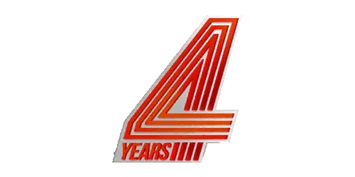 Sticker 4 Years