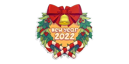 Sticker New Year 2022