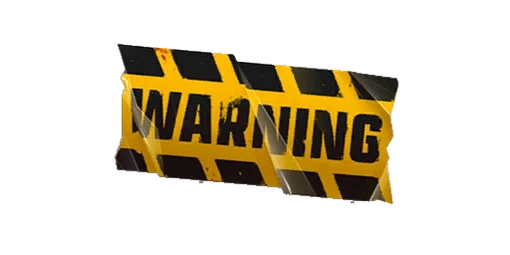 Sticker Warning