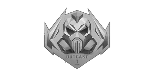 Sticker Outcast Silver