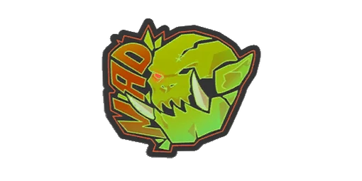 Sticker Mad Orc