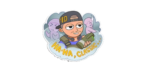 Sticker Ha-Ha Classic