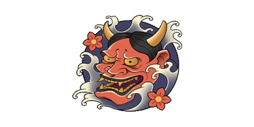 Sticker Oni Tattoo