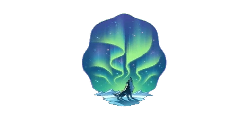 Sticker Polar Lights Color
