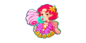 Sticker Bubblegum Sun Color